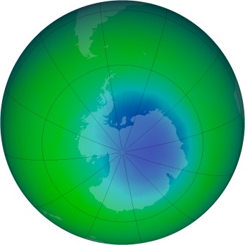 November 2003 monthly mean Antarctic ozone